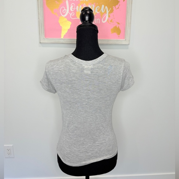 Wet Seal Heather Gray "Hello, my name is" T-Shirt (L) - Picture 4 of 5